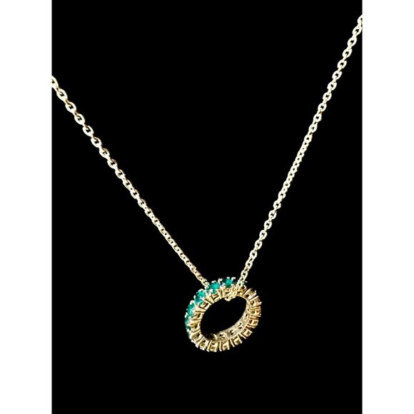 NWT Swarovski "Exalta" Necklace With Green Crystal Pendant - Authentic - Picture 7 of 11